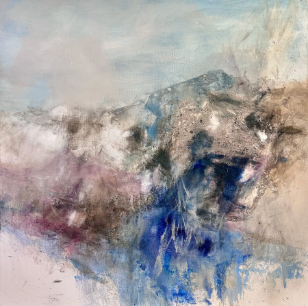 Gletscher, 80 x 80 cm